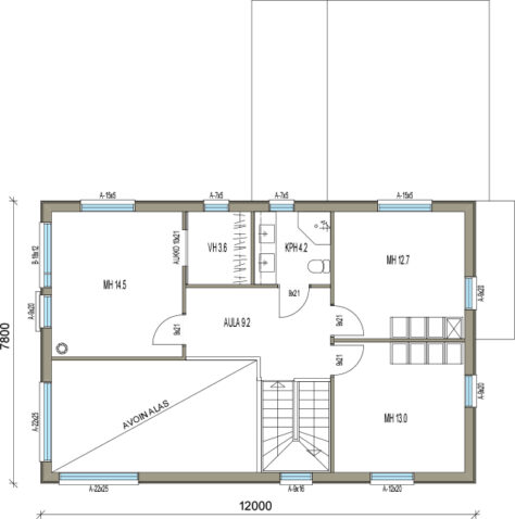 Modernt trähus i storstadsregionen